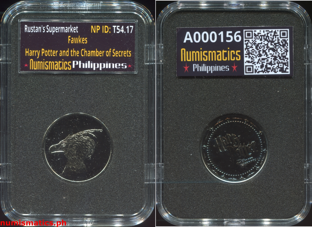 2002 Fawkes Harry Potter and the Chamber of Secrets Gringotts Token A000156 Slab