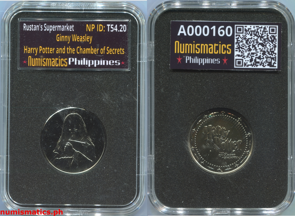 2002 Ginny Weasley Harry Potter and the Chamber of Secrets Gringotts Token A000160 Slab