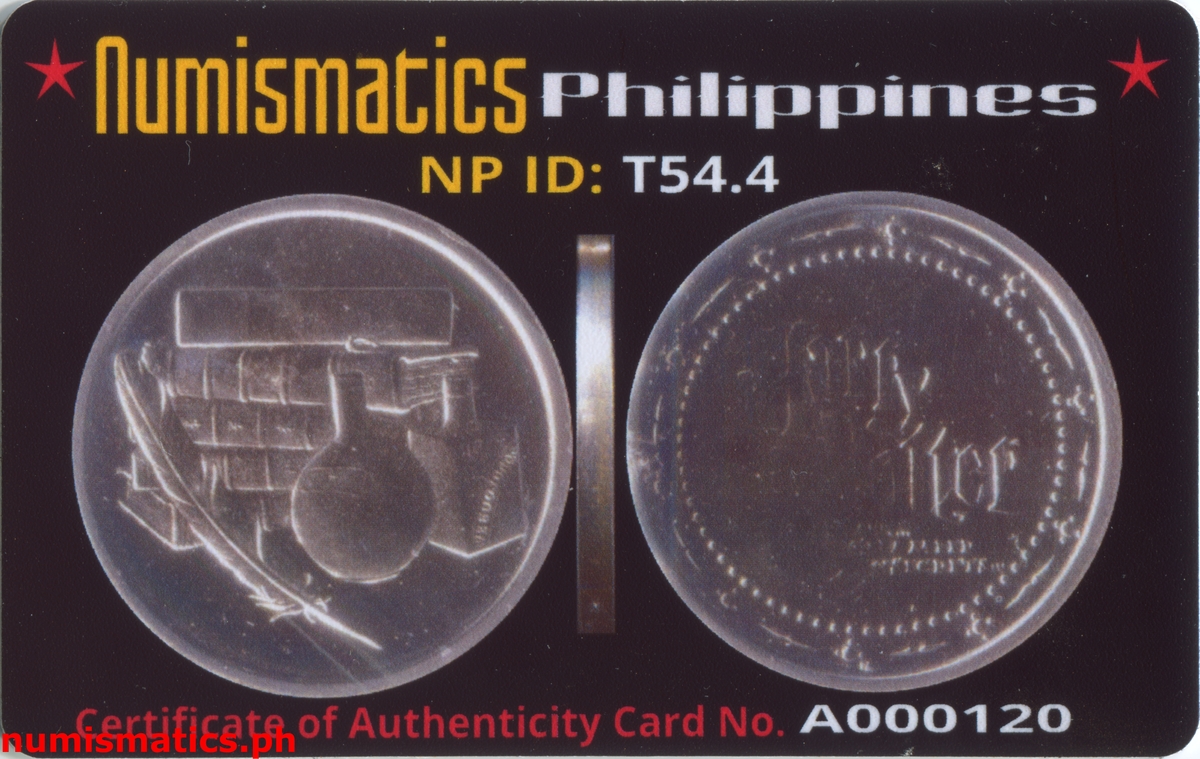 2002 Polyjuice Potion Harry Potter and the Chamber of Secrets Gringotts Token A000120 COA Card Obverse