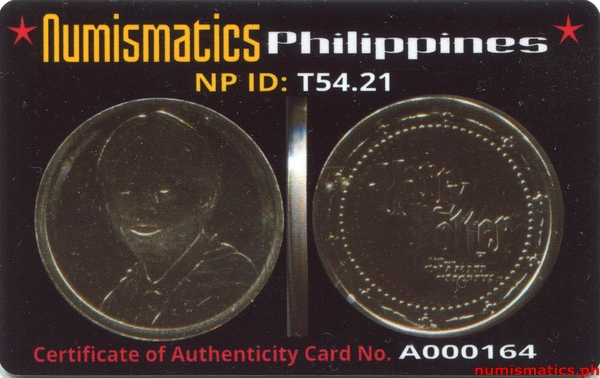 2002 Ron Weasley Harry Potter and the Chamber of Secrets Gringotts Token A000164 COA Card Obverse