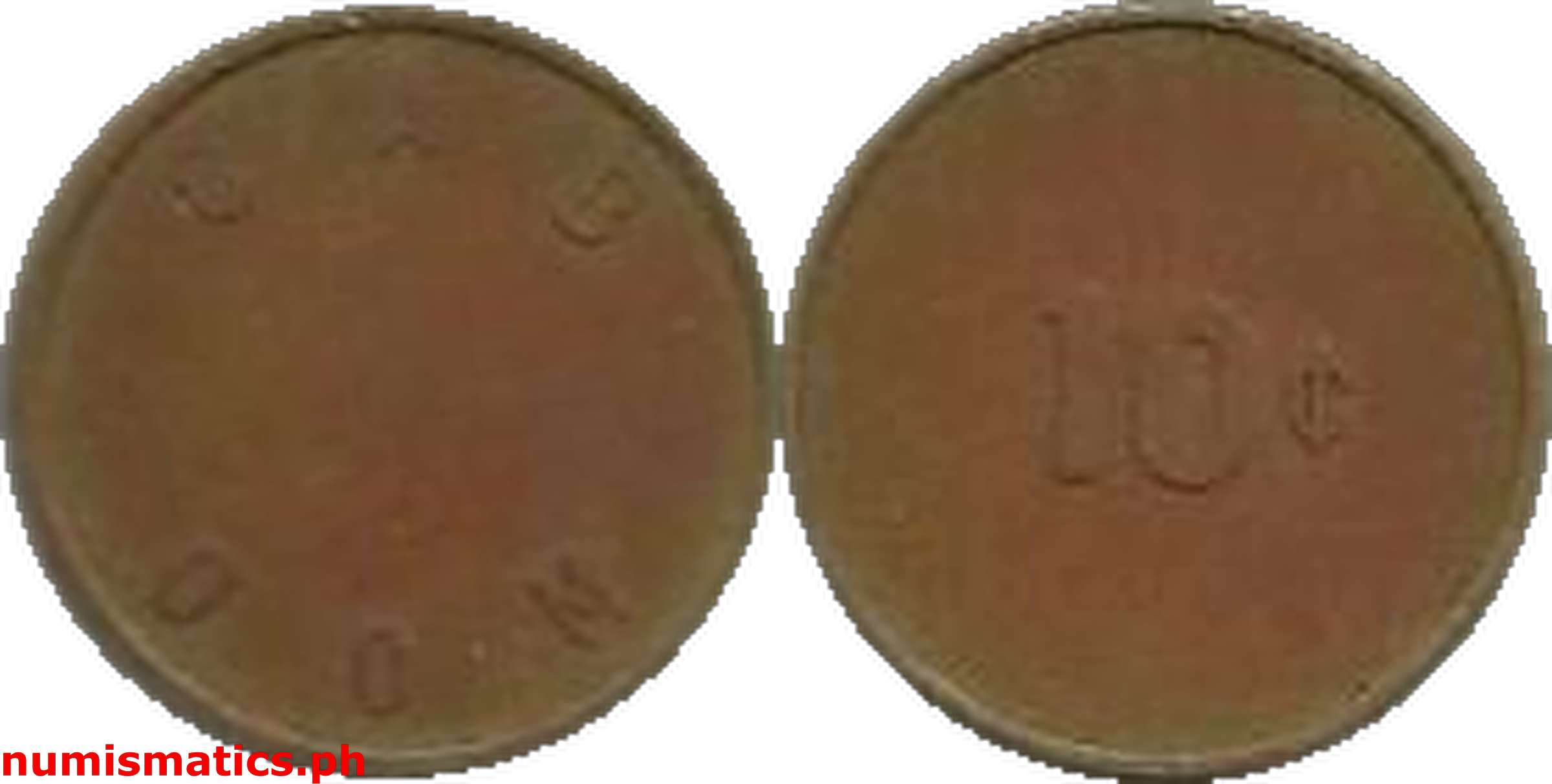 Mid 1940’s 10 Centavos CAB OOM Token