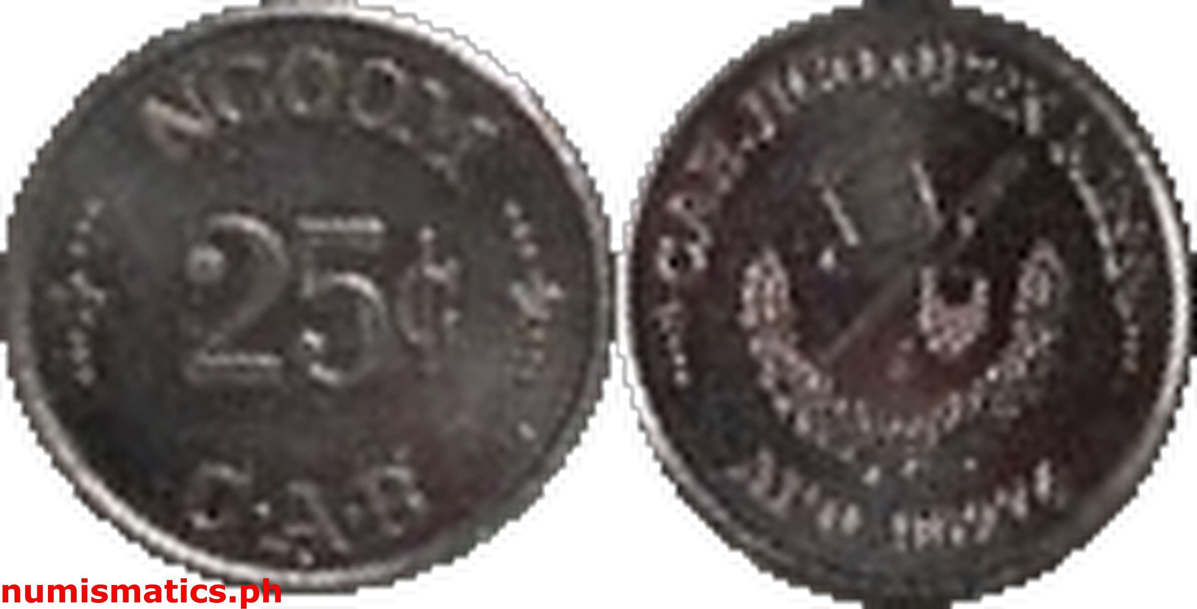 Late 1960’s 25 Centavos CAB NCOOM Top Hat Token